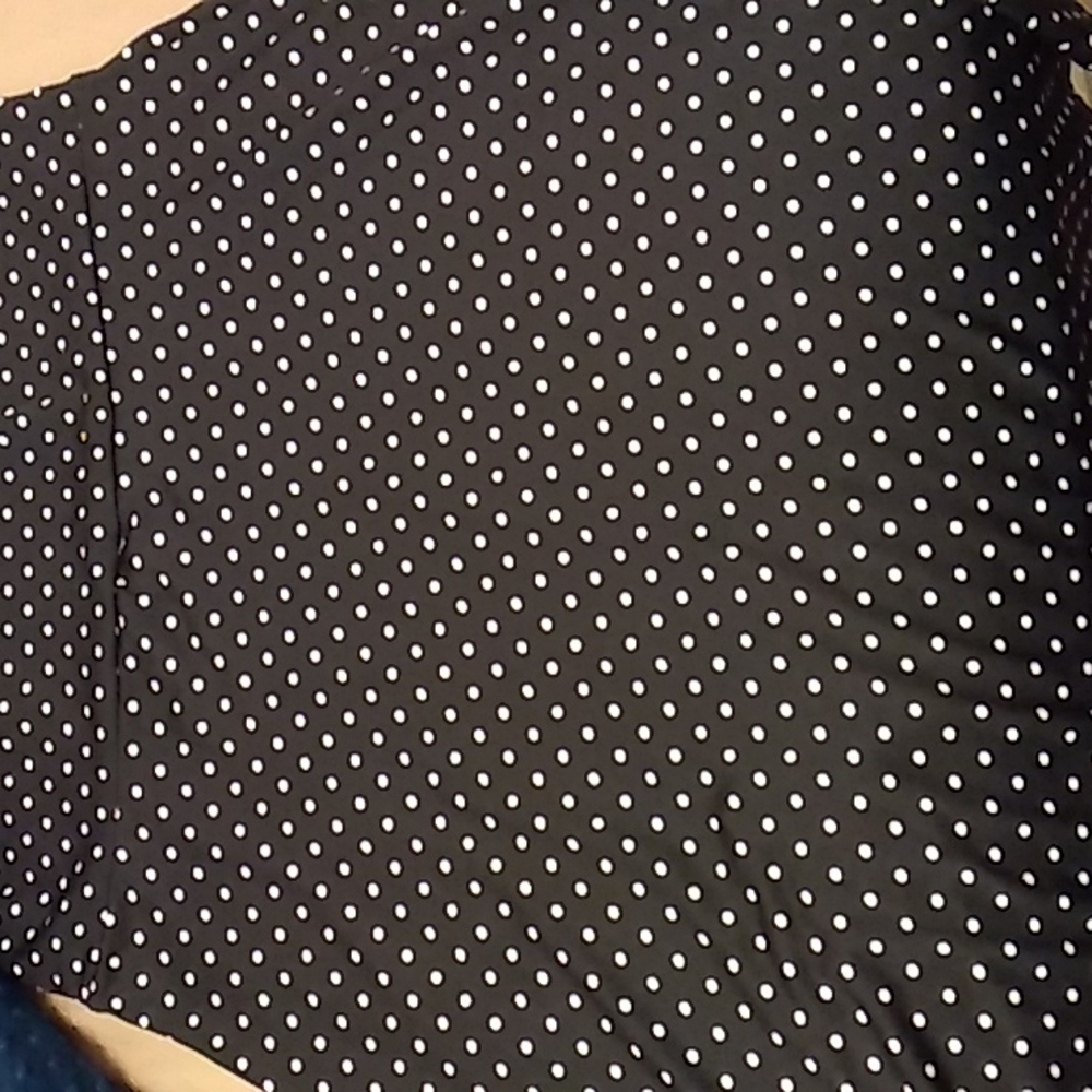 3x black and white polkadot azure skirt lularoe